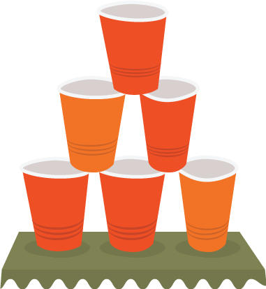 Drop A Cup And You Are Out - Drink (381x414), Png Download