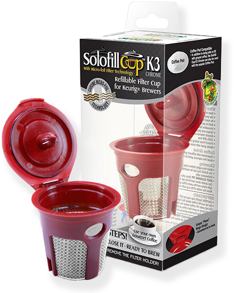Solofill Refillable Filter Cup For Keurig Brewing Systems - Keurig K Cups (480x480), Png Download