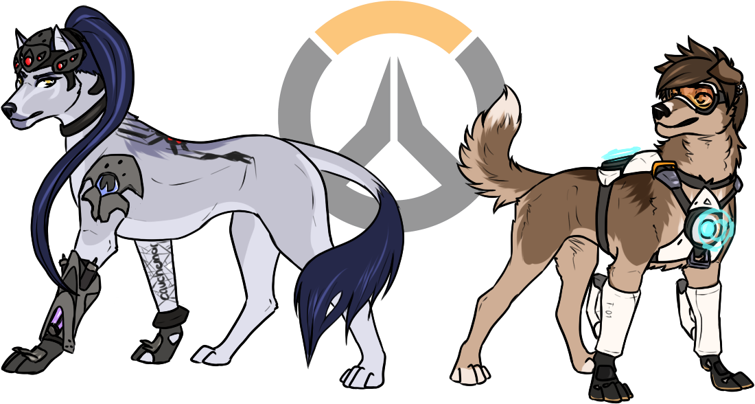 Widowmaker And Tracer - Year Of The Dog Widowmaker (1157x614), Png Download