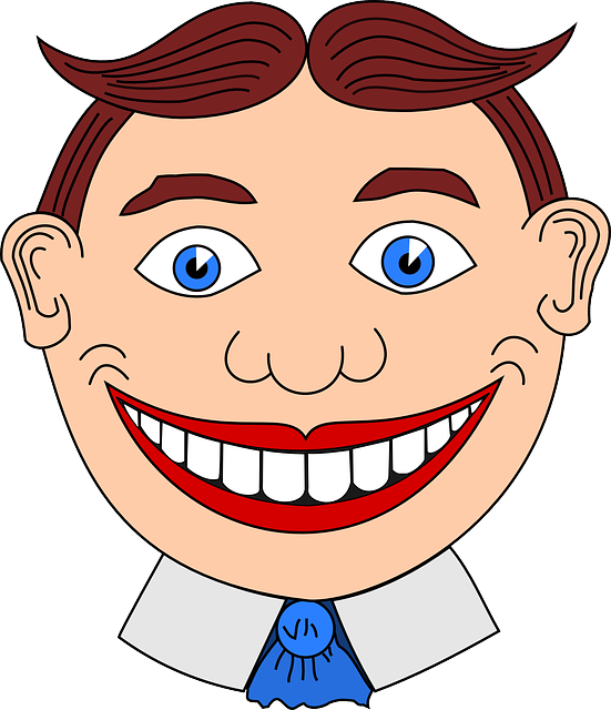 Person, Cartoon, Big, Mouth, Funny, Smiling, Laugh - Tillie Asbury Park (551x640), Png Download