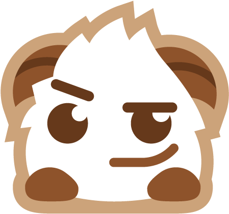 Poro-smirk - Emoji League Of Legends Discord (500x500), Png Download