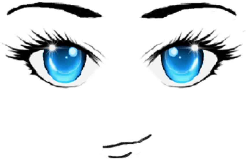 Catalog Roblox Face Anime Pictures Png Catalog Roblox - Anime Face Blue Eyes (420x420), Png Download