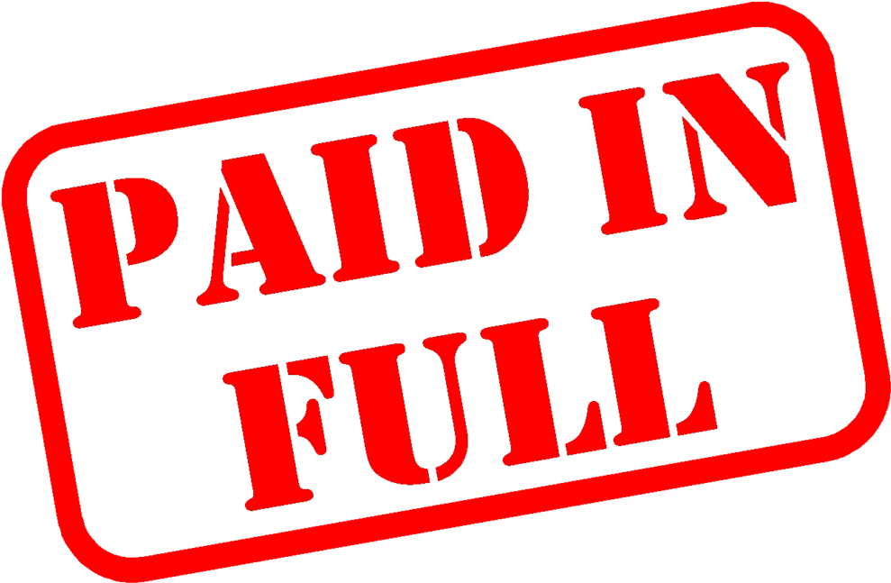 Fully Paid - Paid In Full Stamp (1024x685), Png Download