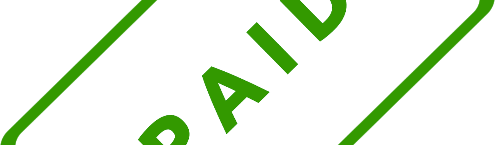 Pa - Paid (1700x500), Png Download