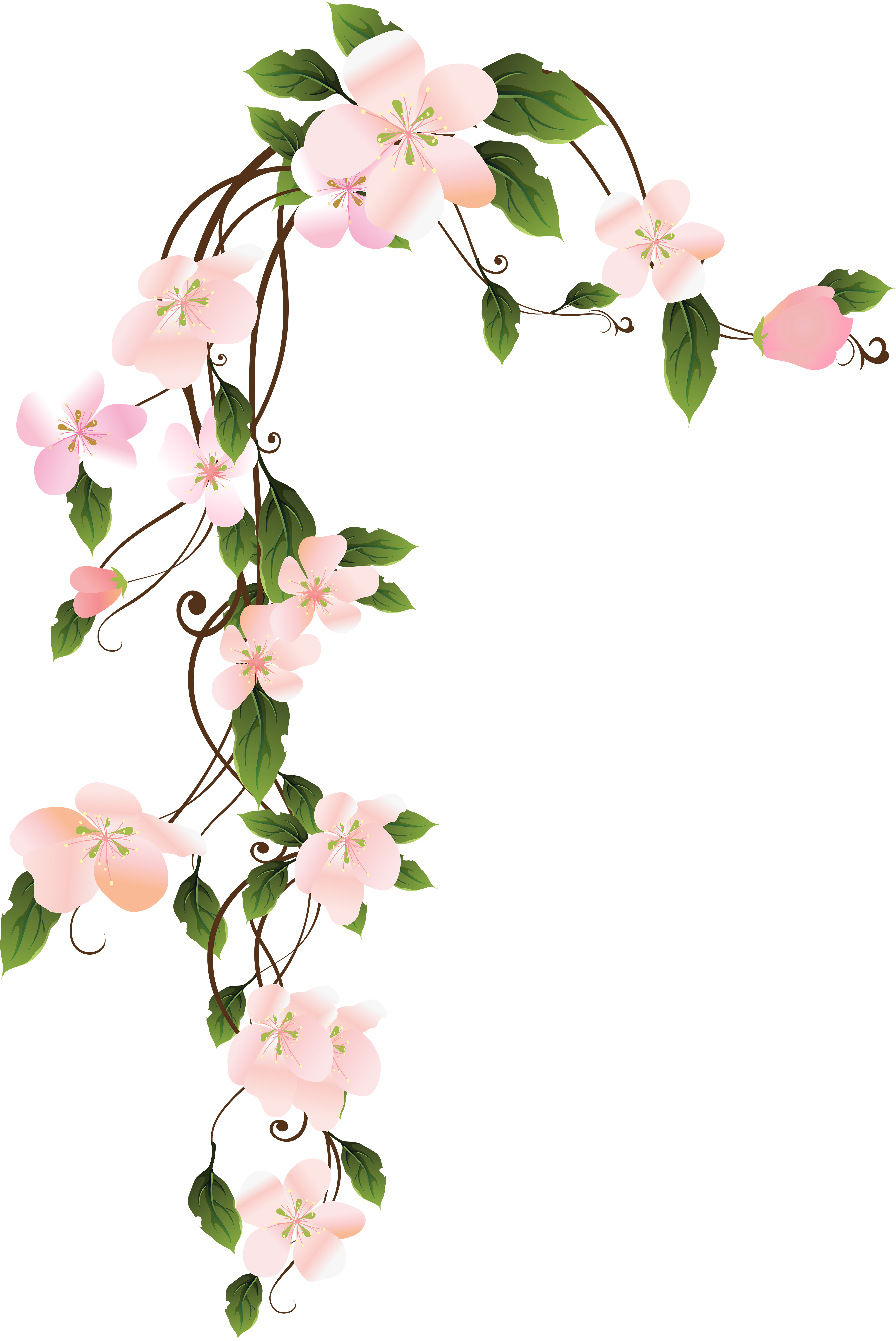 Hanging Floraw Decoration Png Clip Art Image - Hanging Flower Png (406x600), Png Download