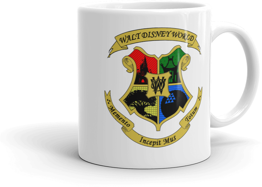 Hogwarts Wdw Mashup Mug - Crest (1000x1000), Png Download