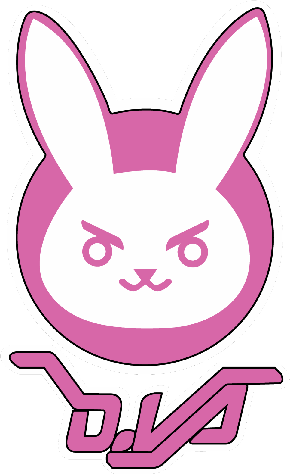 Va Vector Logo This Is Only For Personal Use - Overwatch D Va Logo (1280x1890), Png Download