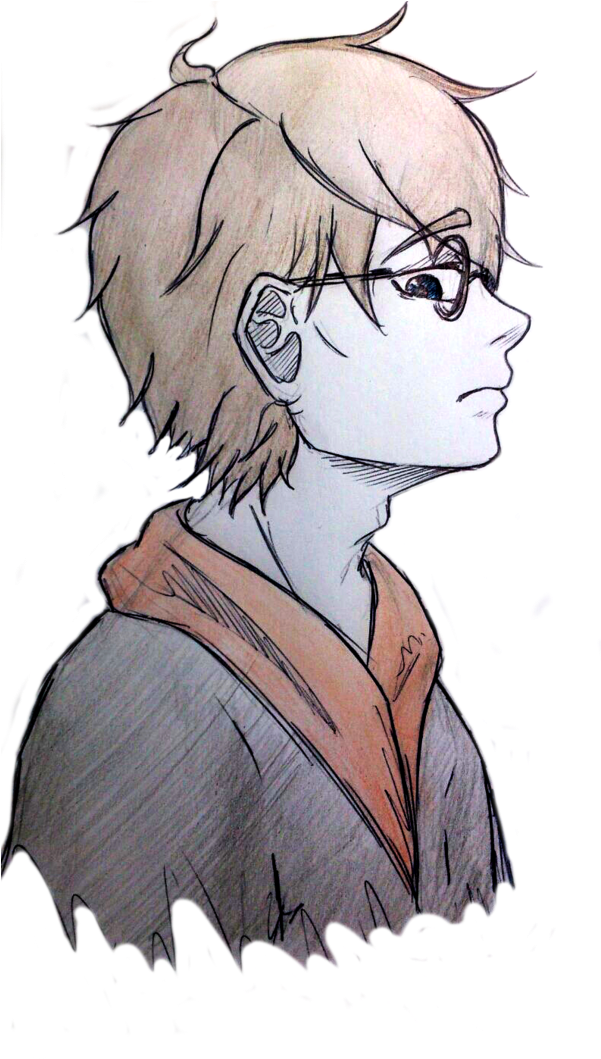 Fan Art Anime Version By Nayo Nyan - Anime Harry Potter Drawing (600x1067), Png Download
