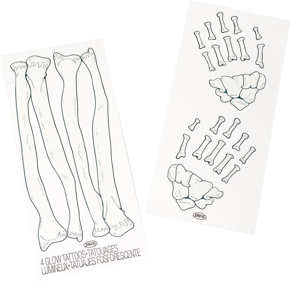 Gid Skeleton Hands Tattoo, , Large (1004x973), Png Download