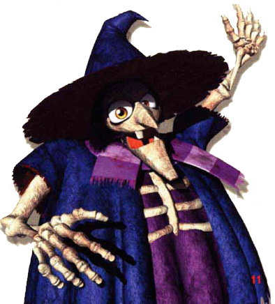 Skeleton Grunty - Banjo Tooie Gruntilda (394x436), Png Download