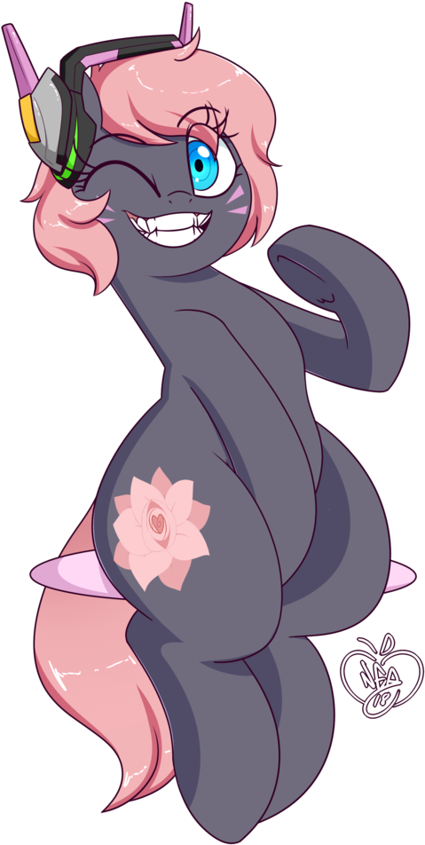 #1773152 - Artist - Notenoughapples, D - Va, Grin, - D.va (740x1024), Png Download