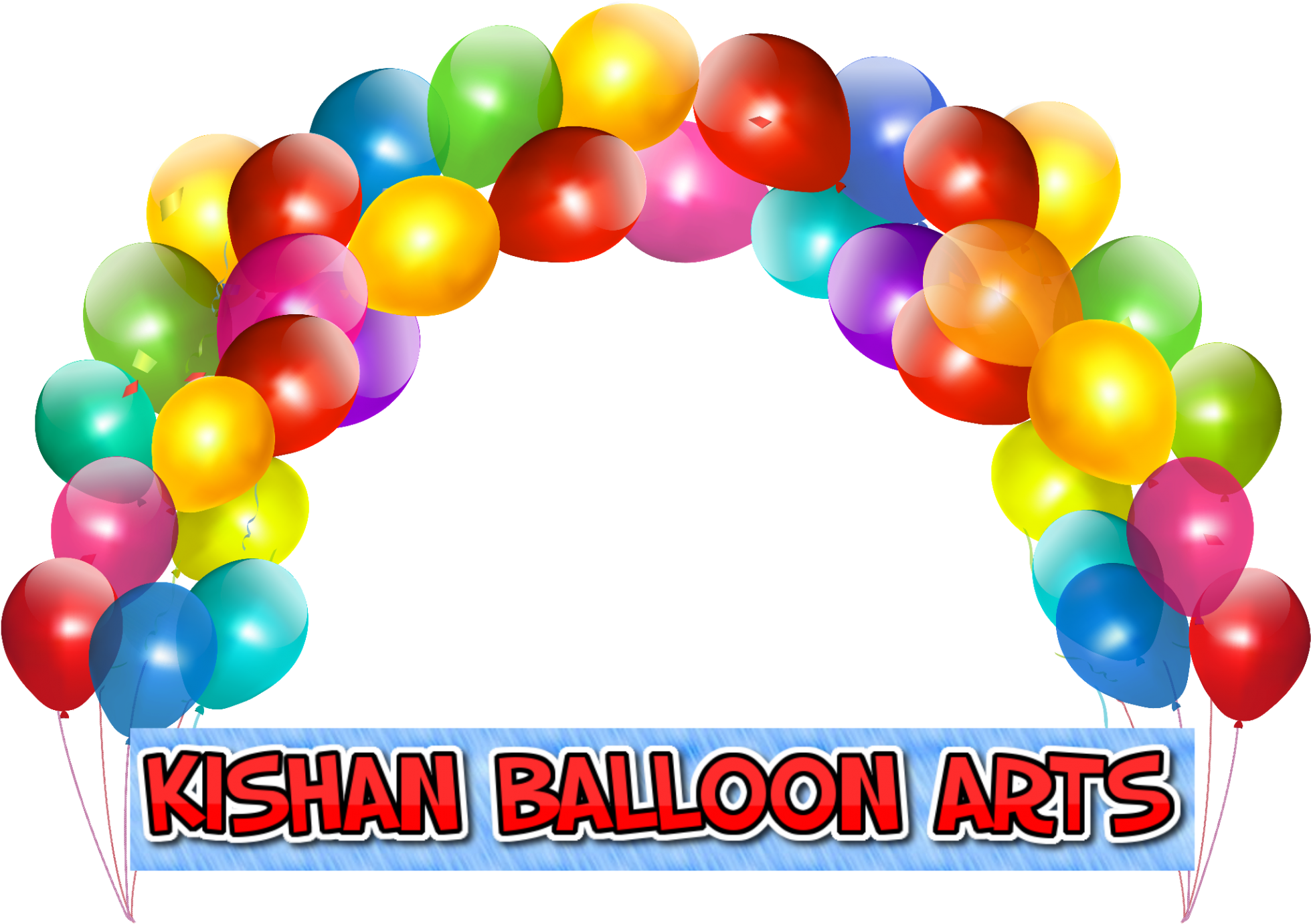 Kishan Balloon Arts - Birthday Balloons Images Png (2000x1510), Png Download