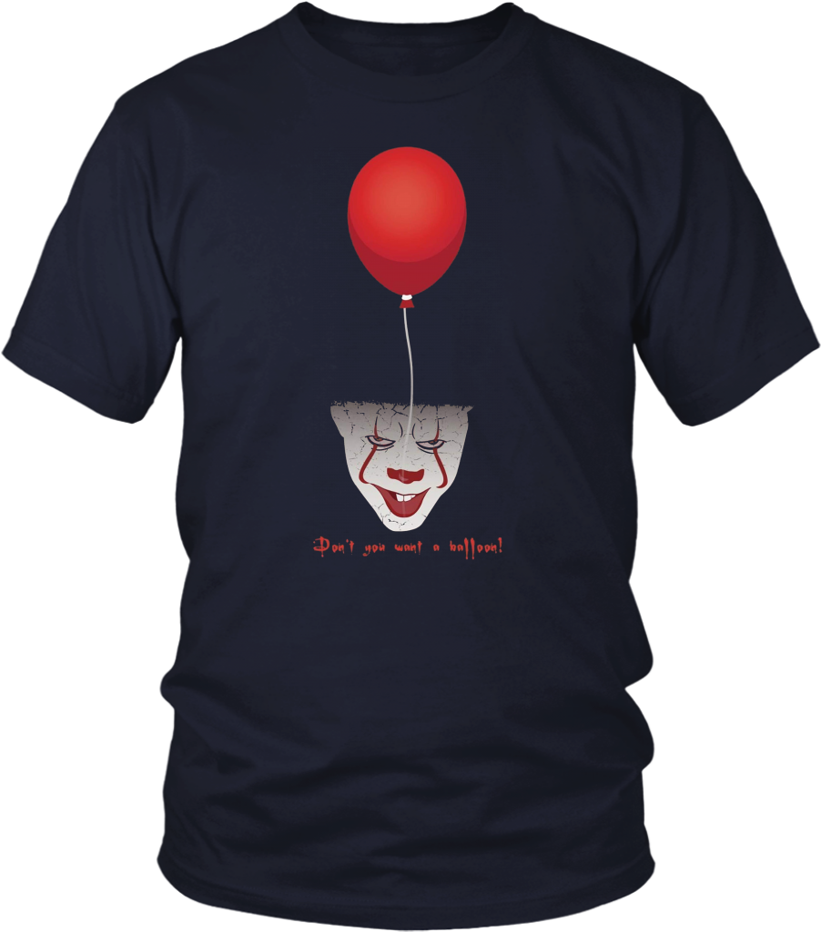 Red Balloon Fear Horror Halloween Funny T-shirt - Team Valor Shirts (1024x1024), Png Download