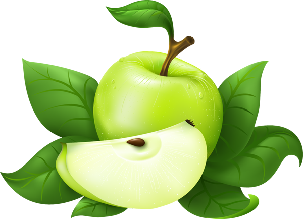 Green Apples - Clipart Library - Clipart Library - Green Apple Vector Png (600x434), Png Download