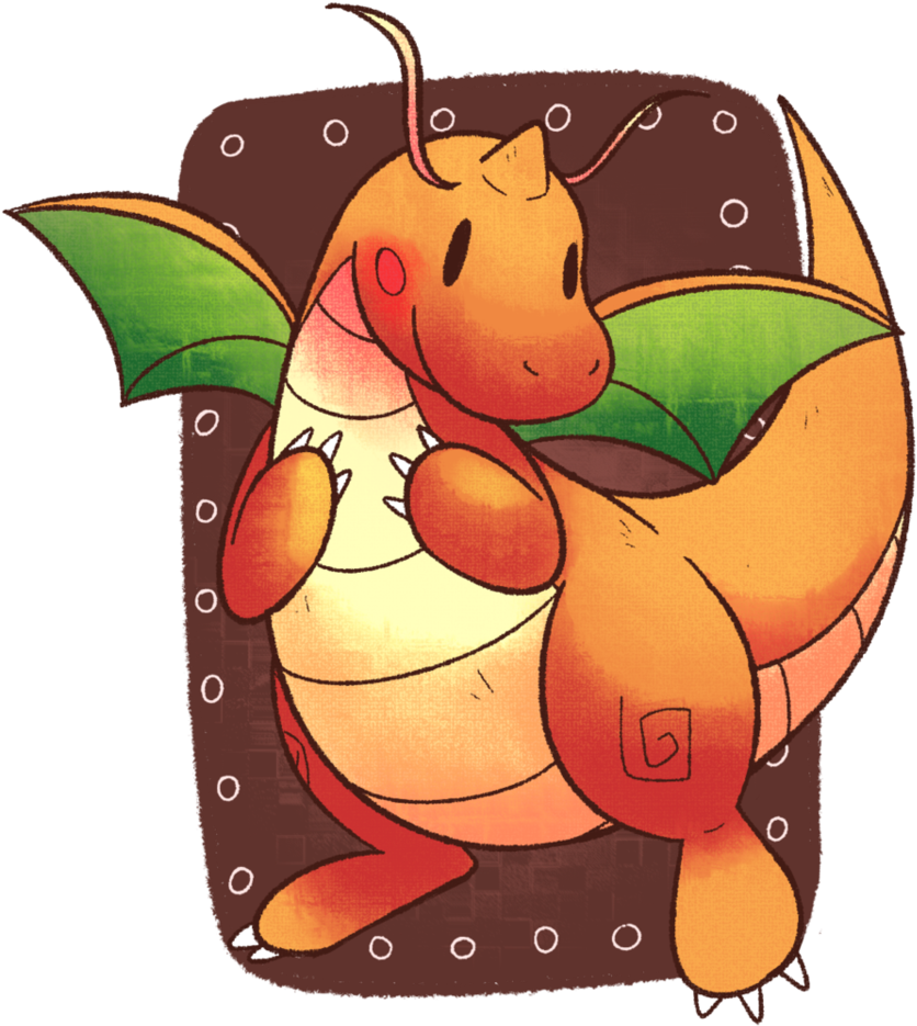Dragonite Fan Art (844x946), Png Download