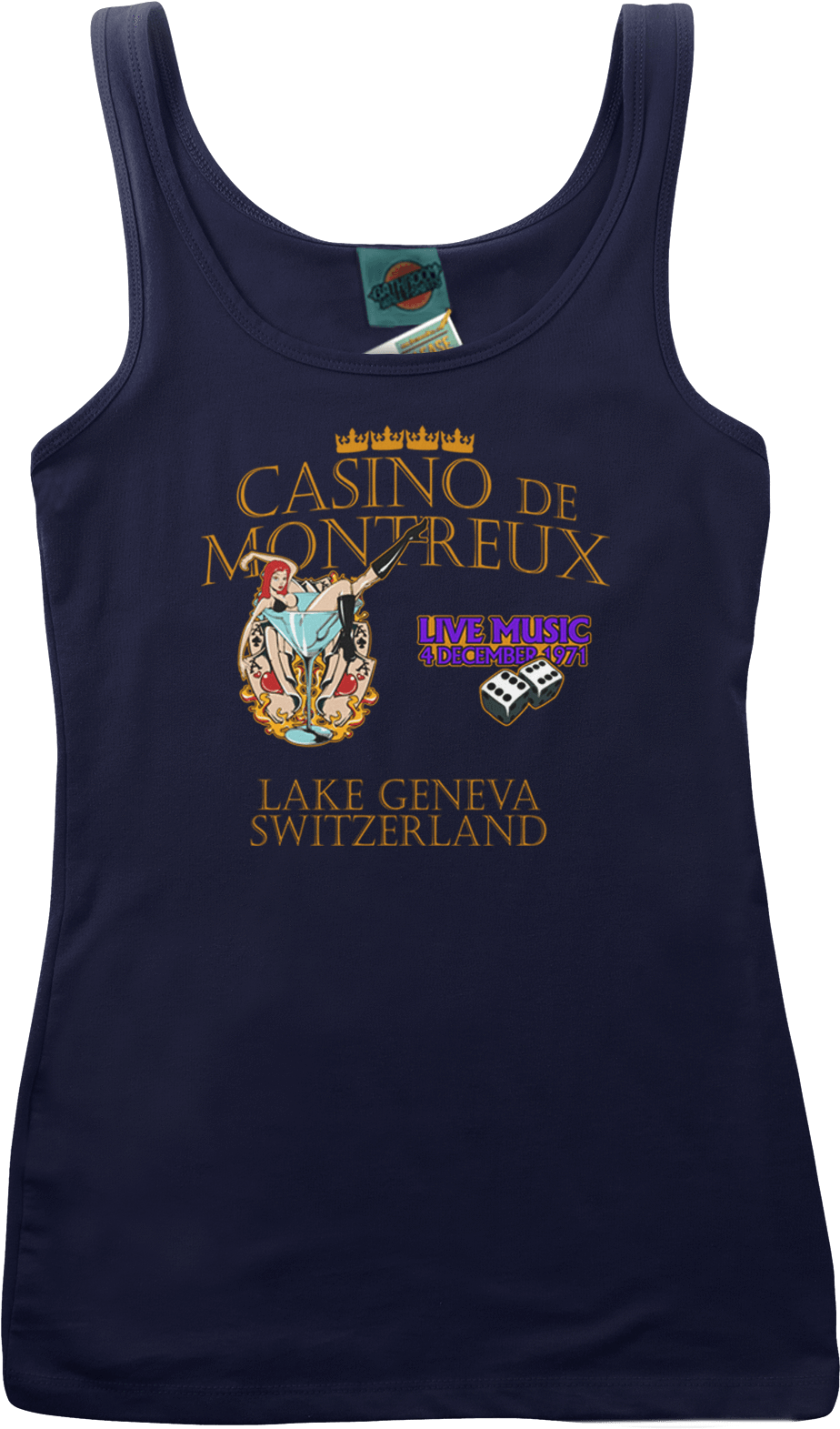 Deep Purple Smoke On The Water Casino De Montreux Inspired - Shirt (1000x1625), Png Download