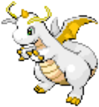 Angel Dragonite - Aura Dragonite Pokemon Project (420x420), Png Download