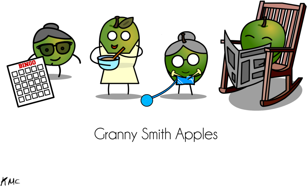 Grannysmith Apples - Apple (1000x711), Png Download