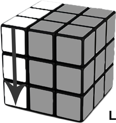 Notation Of A Rubik's Cube - Braille Rubik's Cube (454x453), Png Download