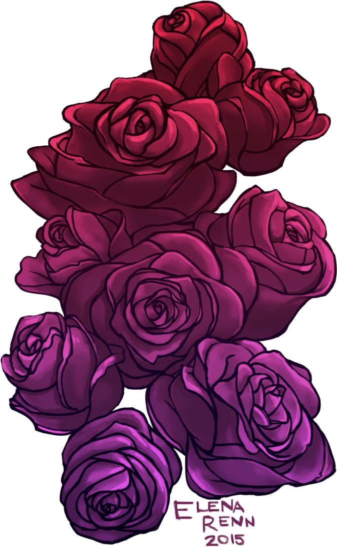Purple Flower Background Drawing | Best Flower Site