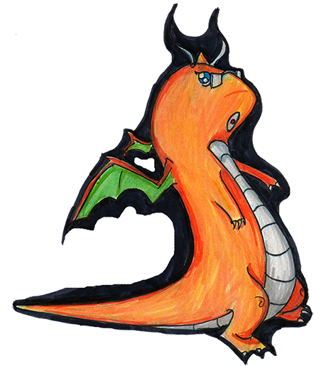 Dragonite - Illustration (477x565), Png Download
