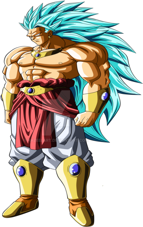 Broly Png Running Svg Royalty Free - Dragon Ball Broly Ssj God (1000x800), Png Download