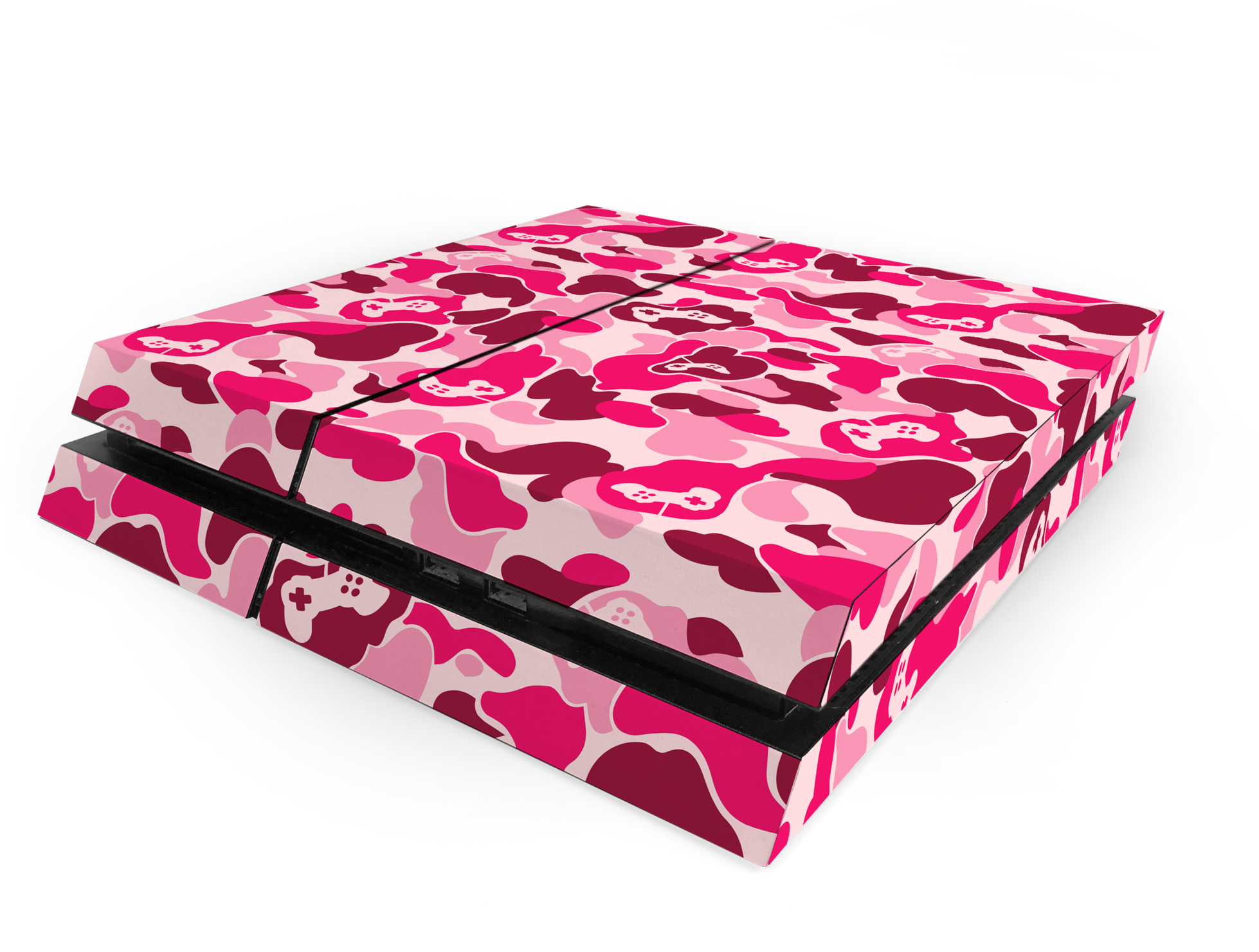 Sony Ps4 Pink Game Camo Decal Skin Kit - Sony Playstation 4 Pro (2048x1654), Png Download