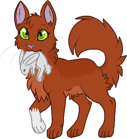 Cat Cat - Squirrel Flight Warrior Cats (415x466), Png Download