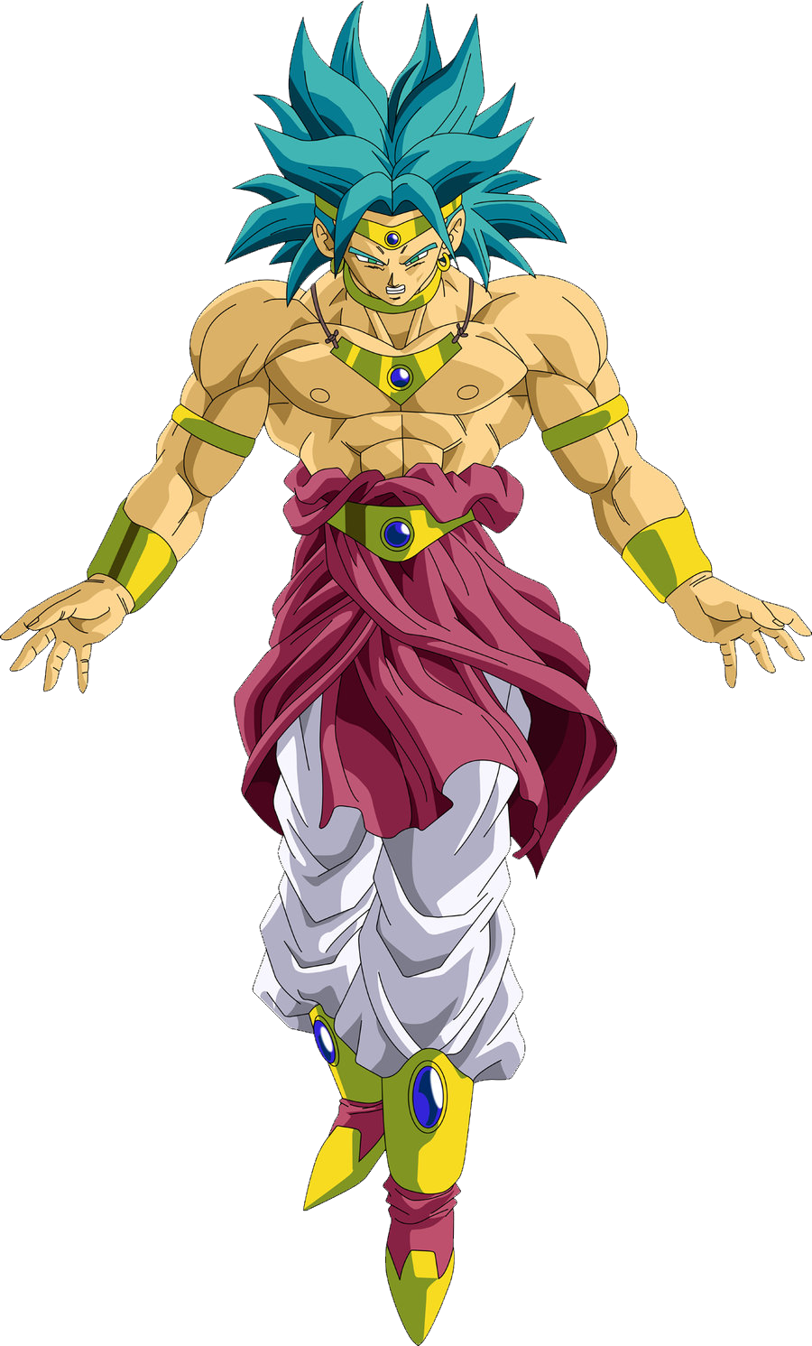 Broly Aura Png Svg Library Library - Controlled Legendary Super Saiyan Broly (900x1491), Png Download