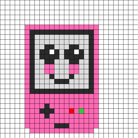 Gameboy Color Face Perler Bead Pattern / Bead Sprite - Bead (588x588), Png Download