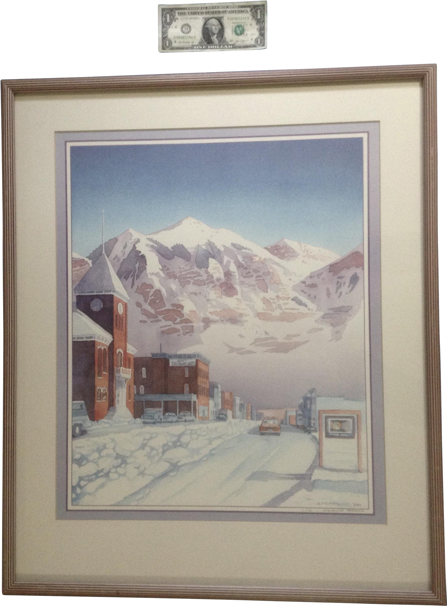 Jacqueline Peppard Nws Mountain Town In Colorado Limited - Lithography (2048x2048), Png Download