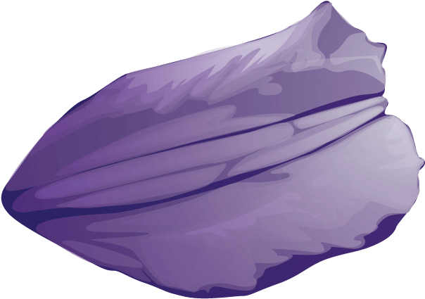 Flower By Thebutcheress On Deviantart - Purple Flower Petals Transparent (627x444), Png Download