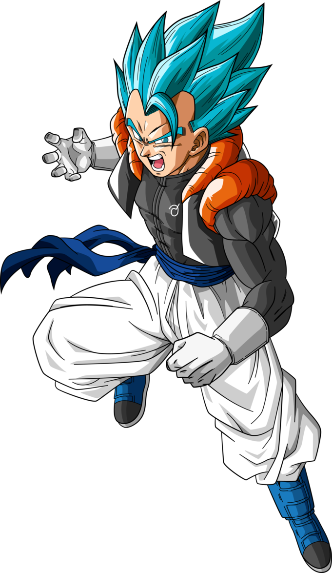 Jpg Transparent Stock Broly Transparent Skinny - Gogeta Dragon Ball Super (681x1174), Png Download