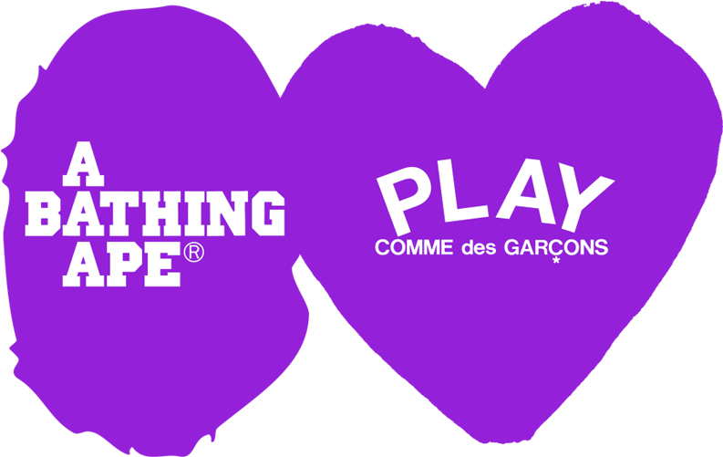 Comme Des Garcons And A Bathing Ape Collaboration - Bape Comme Des Garcons Play (900x500), Png Download