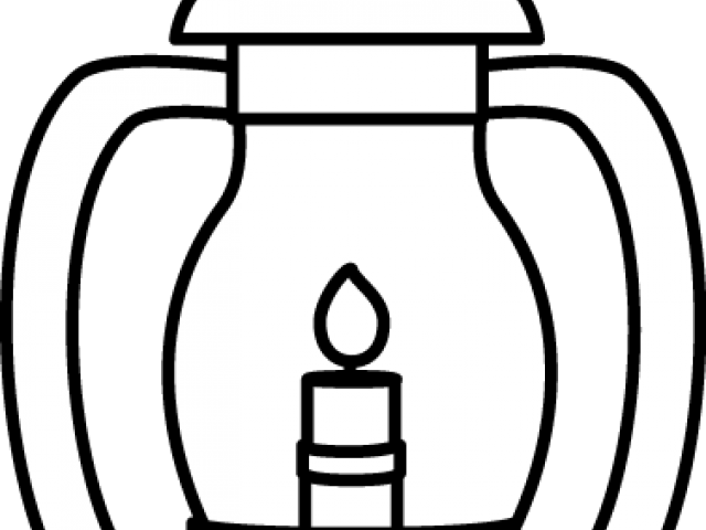 Lantern Clipart Black And White - Lantern Black And White (640x480), Png Download