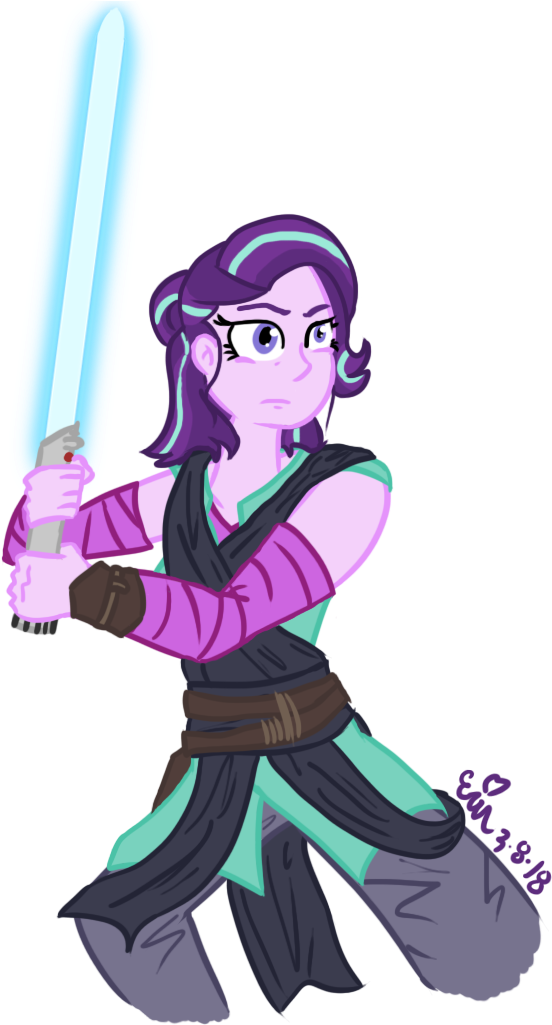 Digital Art, Equestria Girls, Lightsaber, Safe, Simple - Filename (763x1046), Png Download