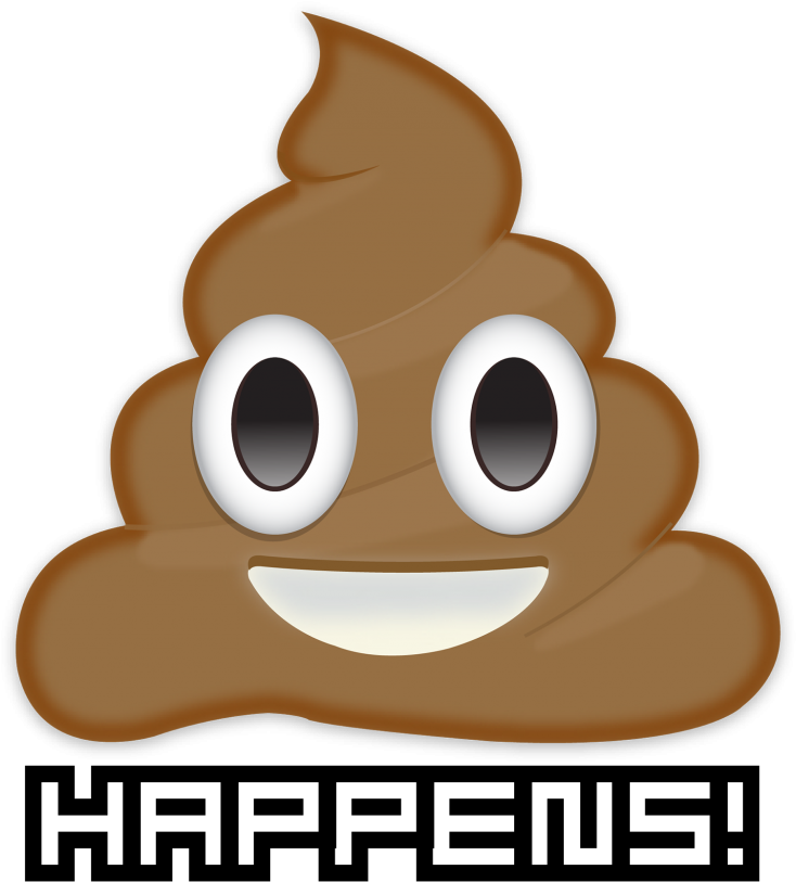Shit Happens Png - 💩 Happens (1024x877), Png Download