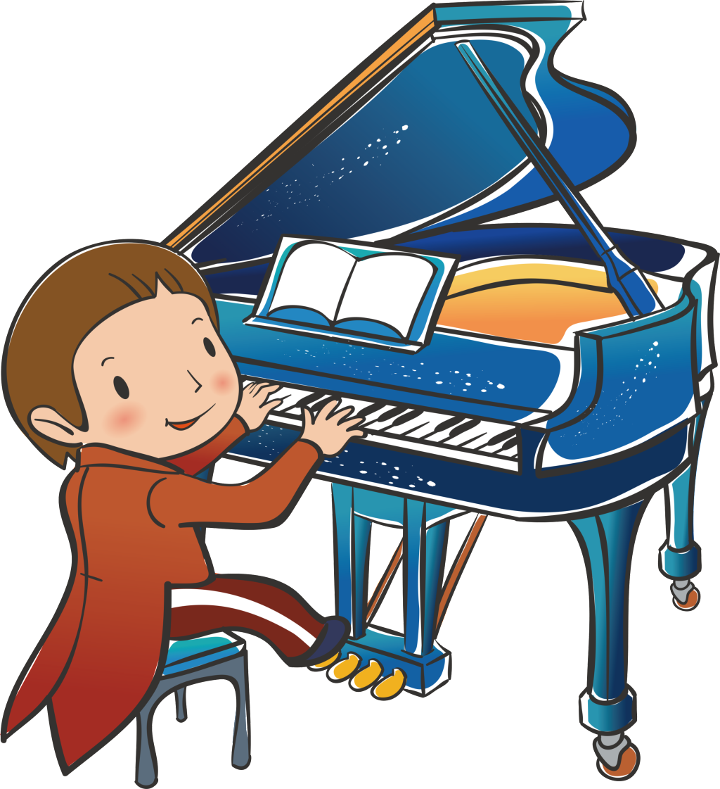 The Design Of Piano Elements For Individual Children - Children Playing Music (1024x1121), Png Download