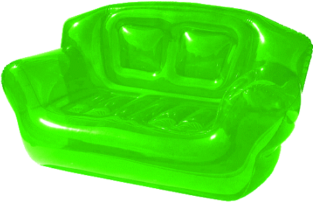 Green Shit Png Transparent Blowup Alienaprincess - Inflatable Bubble Couch Blue (500x334), Png Download