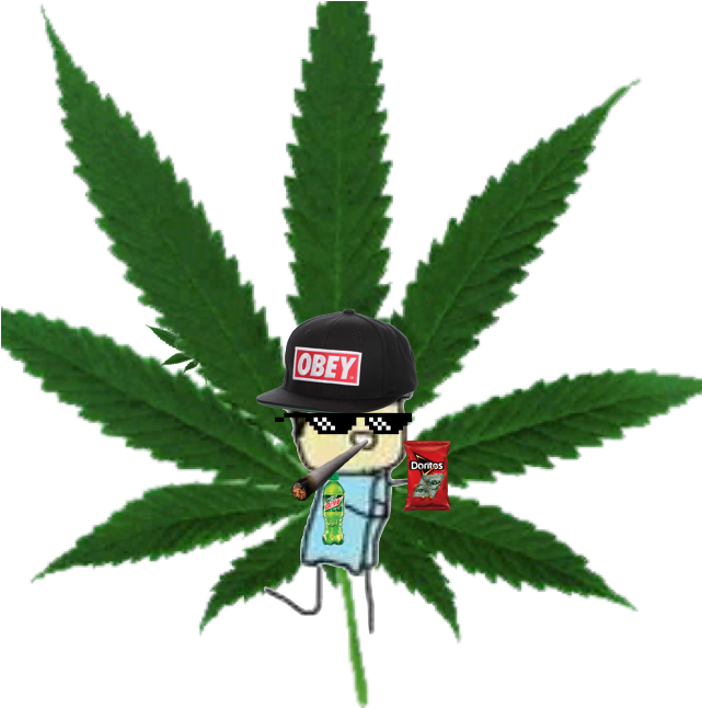 Maximum Shit Lord Mode - Marijuana Leaf Psd (640x960), Png Download