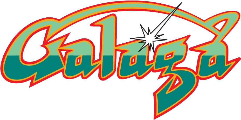 Galaga Logo Png (947x477), Png Download