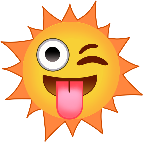 Sunemojibleh - Summer Time Emoji Png (572x571), Png Download