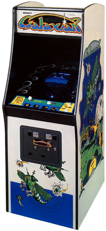 Galaxian Cabinet - Namco Galaxians Arcade Machine (370x773), Png Download