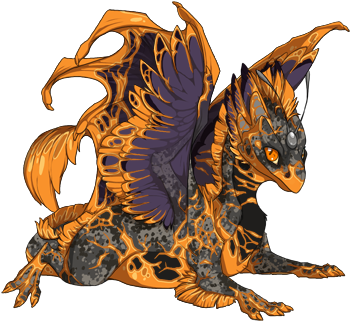 Fire Dragon Png - Fire Dragon Flight Rising (350x350), Png Download