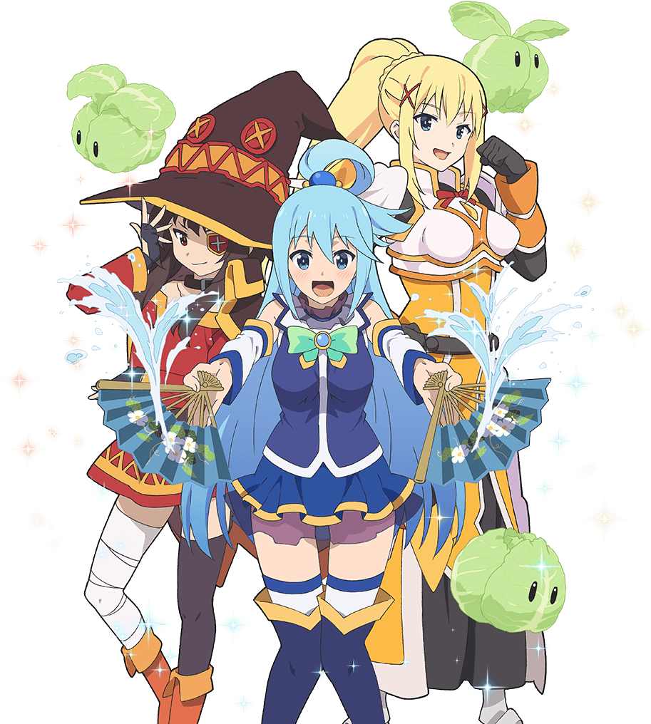 Aqua Megumin Darkness Uchi Hime 1 - Aqua Megumin Darkness Png (1024x1024), Png Download