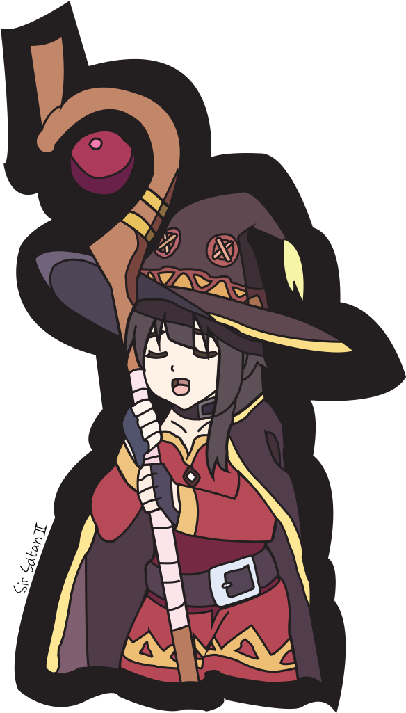 Mediaa Megumin Drawing Requested By One Of My Friends - Cuteness (1024x1024), Png Download