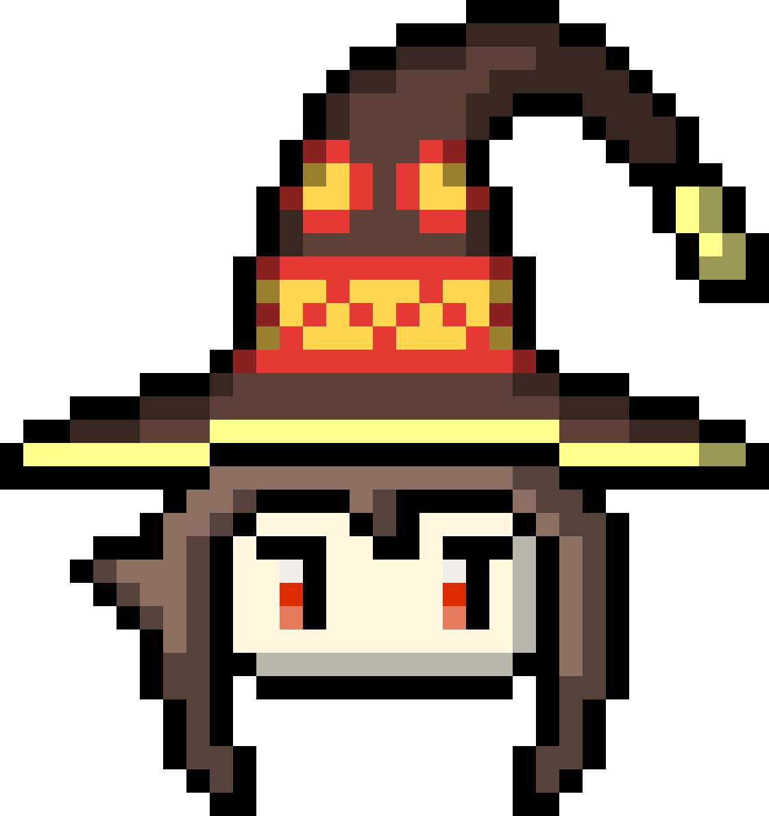 Megumin - Pixel Megumin (1122x1190), Png Download