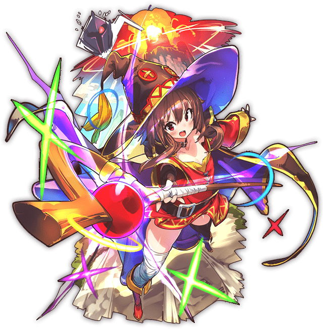 Megumin And Verdia - Last Period Konosuba (640x800), Png Download