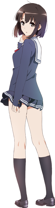 Megumi Kato - Saenai Heroine No Sodatekata Flat Kato Megumi (300x750), Png Download