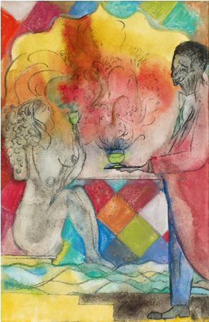 Victoria Miro - Victoria Miro Chris Ofili Venice (492x451), Png Download